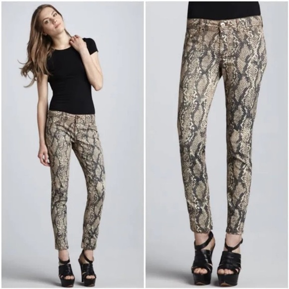 DL1961 Pants - DL1961 Emma Snake Print Ankle Pants 25 EUC